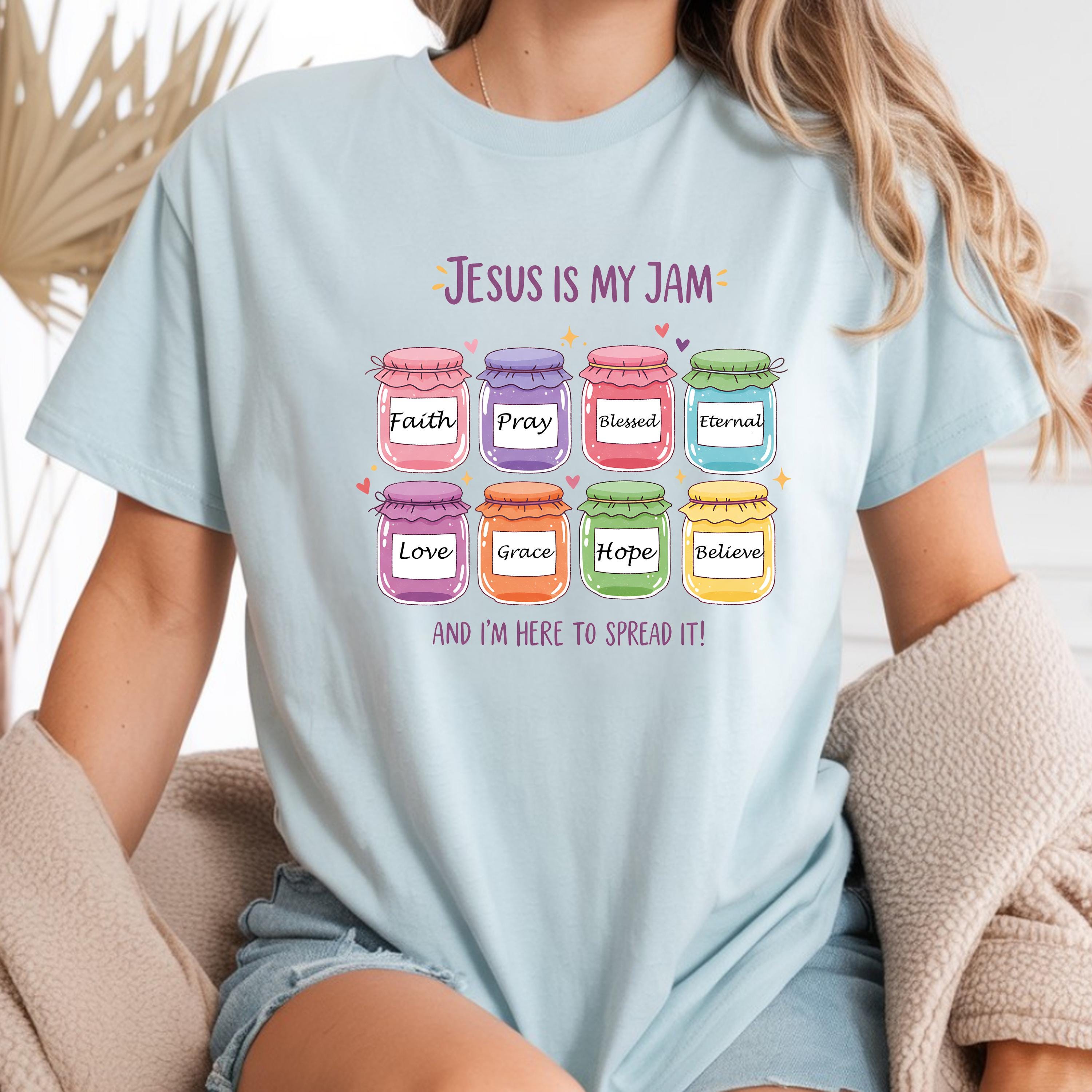 Jesus is My Jam DTF Transfer, Christian Faith Jars Ready to Press ...