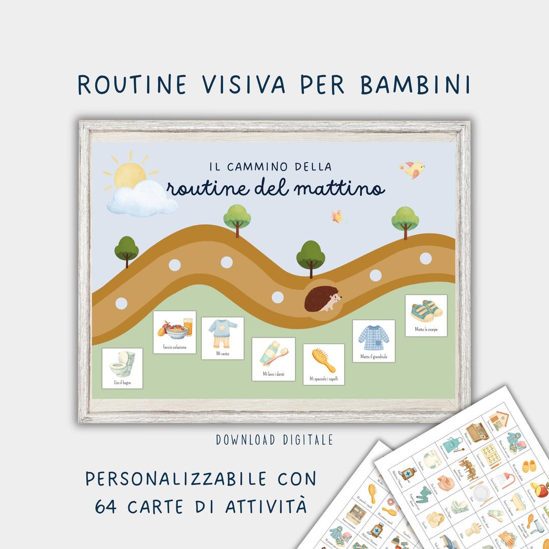 Customizable and Printable Morning and Evening Routines for Children in ...