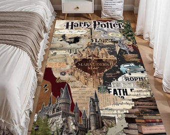Alfombra mágica de mago, alfombra con estampado de hechizos de fantasía, alfombra para habitación infantil, decoración mística para dormitorio
