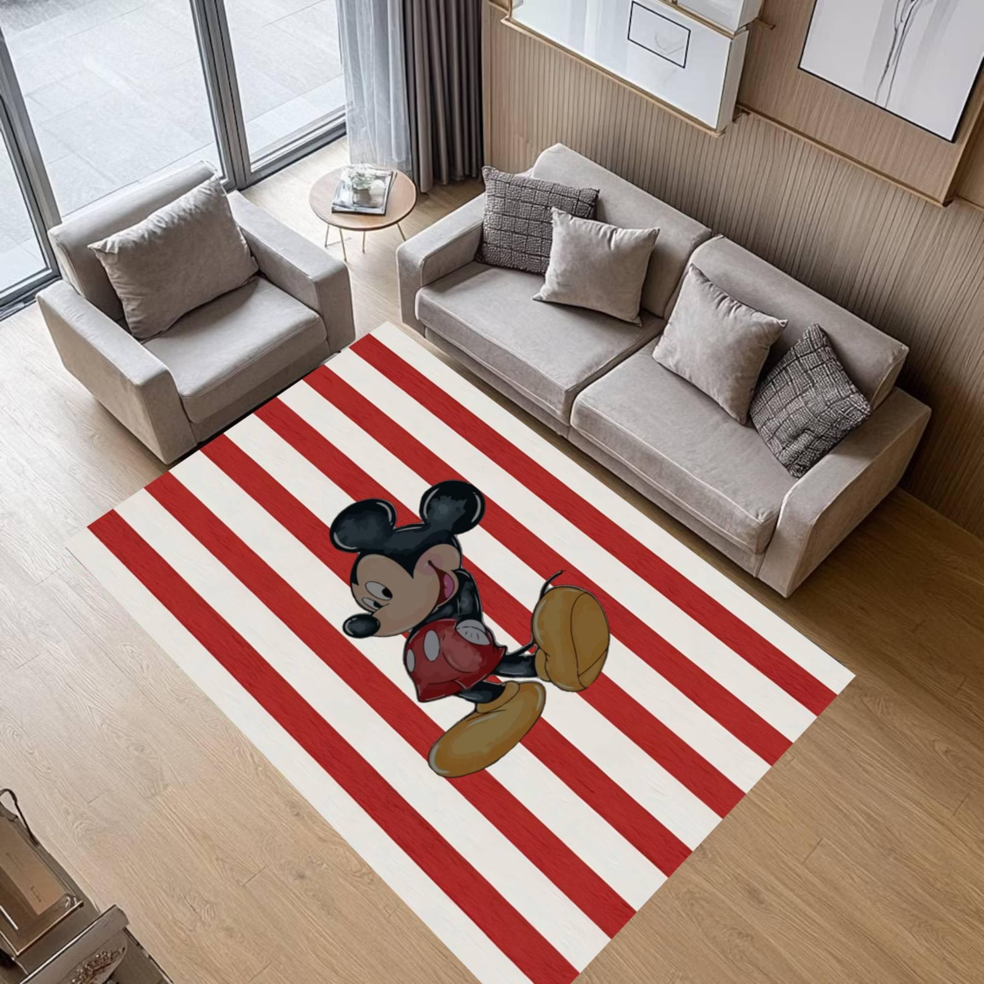 Discover Cartoon Mouse Rug, Kids Playroom Carpet, Nursery Decor