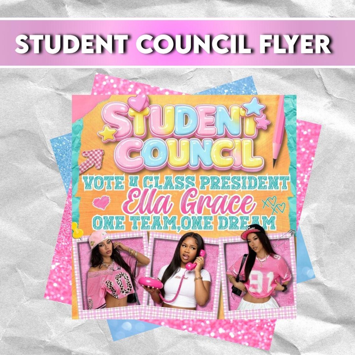 Editable Student Council Campaign Flyer, School Election Flyer ...