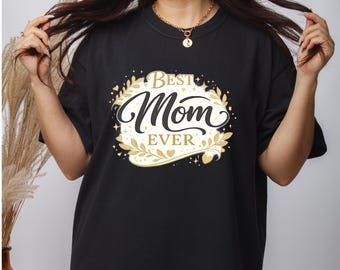 Mom Ever Botanical Wreath Graphic Tee, Mother's Day Apparel