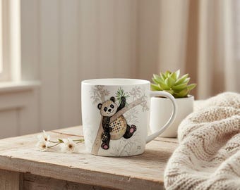 Bug Art Po ZI Panda Mug with presentation box.