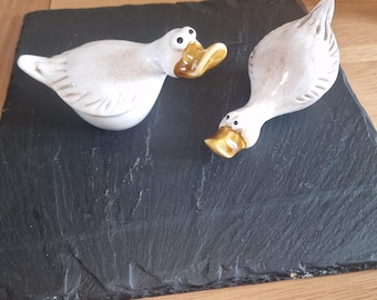 Rustic Duck White Ornament, 13.9cm