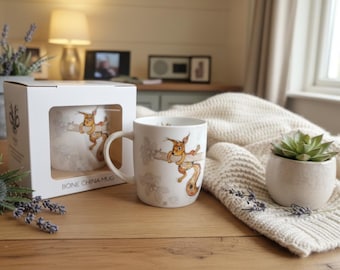 Bug Art Sammy Squirrel Mug with presentation box