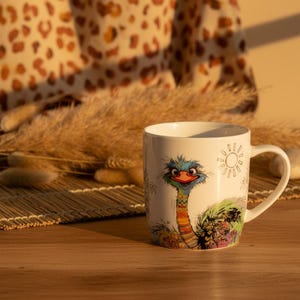 Bug Art Oscar Ostrich Mug with presentation box