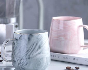 Marble Gold Inlay Mug