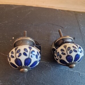 Patterned Door Knobs, 7cm -One Pair image 2