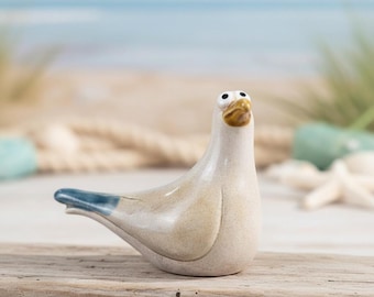 Sea Blue Seagull Ornament, 12.5cm