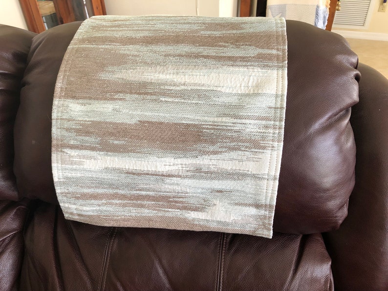 Headrest Cover Furniture Protector, Upholstery Removable Pastel Powder Size 14x30in, Living room Decor, Gift, Office, Theater, Rv, Office 