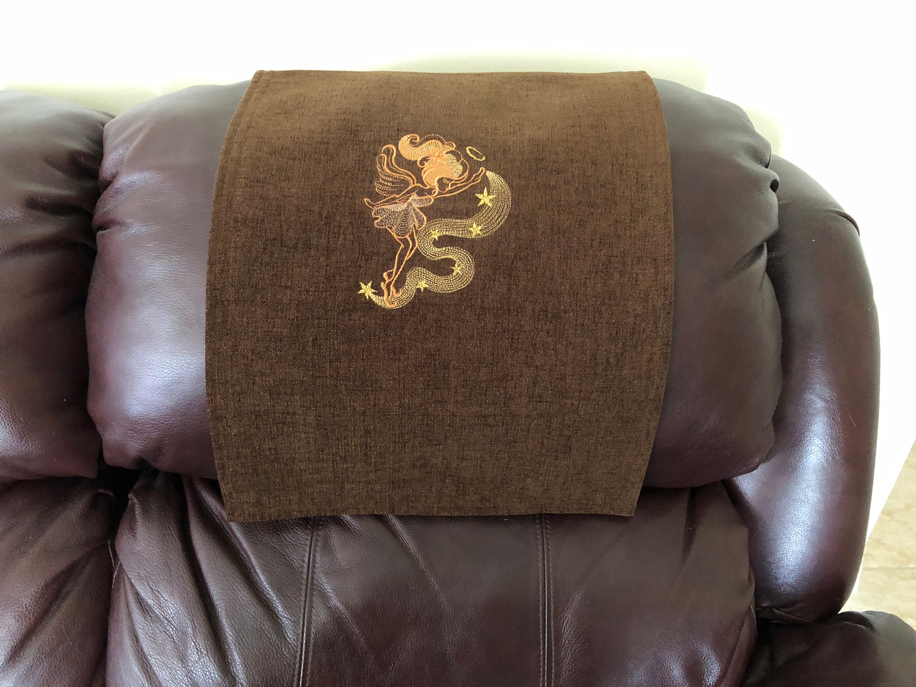 Headrest Recliner Cover Furniture Protector Embroidered Etsy