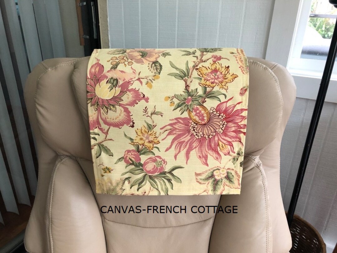 SALE Recliner Head Cover Furniture Canvas Upholstery French Etsy