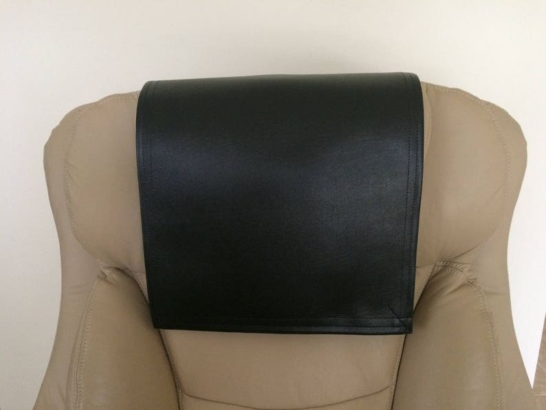 Black Marine Vinyl Recliner Head Cover Furniture Protector Etsy