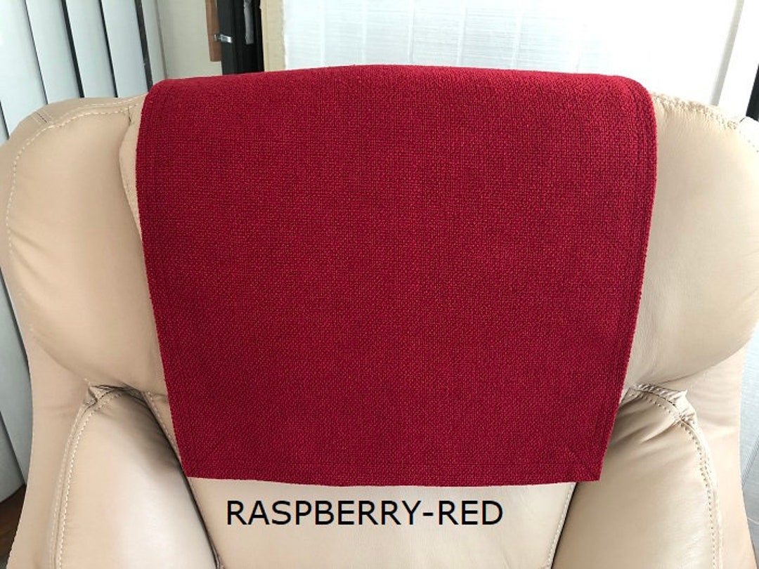 Chair Headrest Cover for Recliner Furniture, Raspberryred, Size