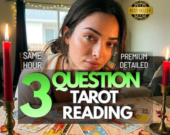 3 Fragen Tarot Legung | Same Hour Reading, Liebe & Karriere Tarot Anleitung | Personalisierte Tarot Kartenlegung, Twin Flame Legung