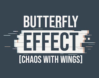 Efecto Mariposa [Caos con Alas] – Impresión de Física de la Teoría del Caos, Arte Mural Científico (Descarga Digital)