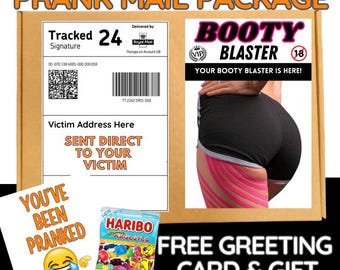 Funny Prank Mail Box - Booty Blaster Gag Gift - Anonymous Embarrassing Prank Package for Friends - Hilarious Rude Joke Gift, Includes