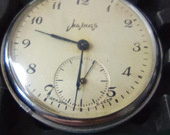 Sovjetisk fickur Molnija 3602 1960-talet | USSR Fickur Molnija 3602 1960-tals vintage