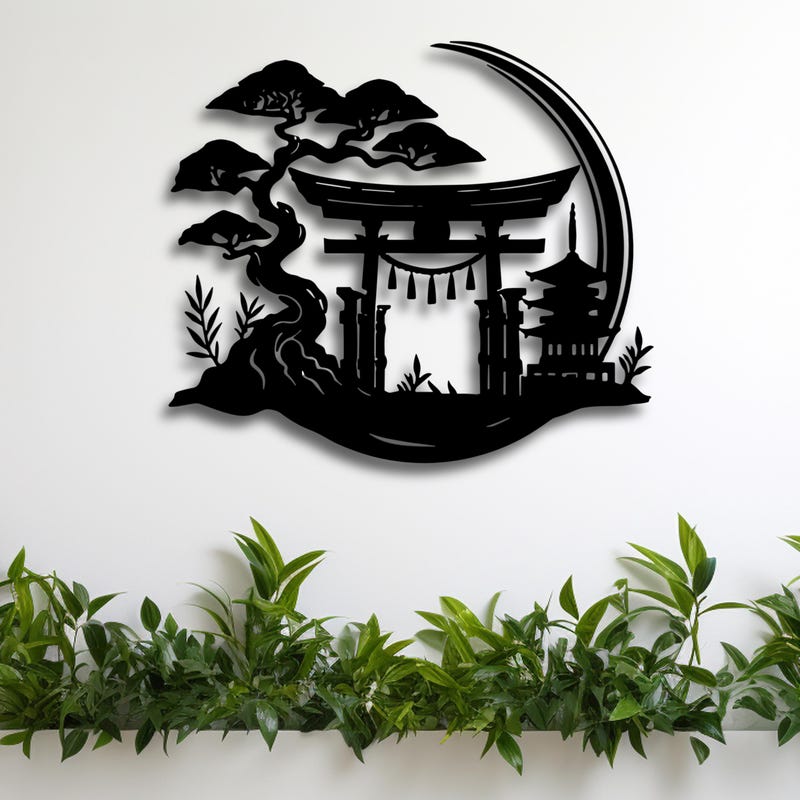 Moon Drawing.pdf Japanese Moon Svg - Etsy