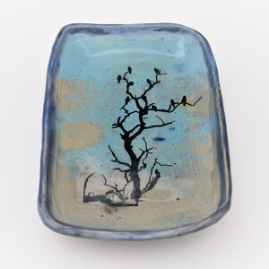 Handcrafted Ceramic Pottery Tray  Art Piece for Home Decor.  Food Serving Platter