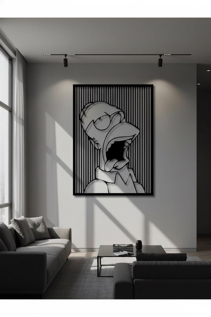 Tableau Smpson - Homer Grafft Urban - Décoraton Murale Desgn