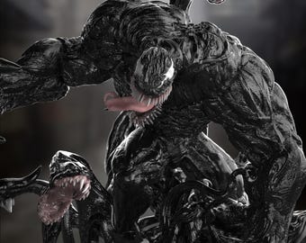 Venom From Spider-Man/Marvel - STL Model for Resin Printer Figure 3D Printing - High Quality Diorama