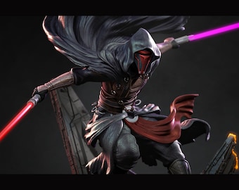Darth Revan From Star Wars - STL Model for Resin Printer Figure 3D Printing - High Quality Diorama