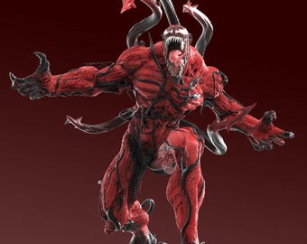 Carnage From Venom - STL Model for Resin Printer Figure 3D Printing - High Quality Diorama
