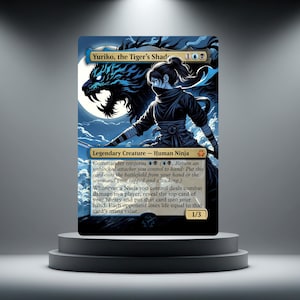 Yuriko, l'ombre du tigre - Illustrations complètes, carte de test contextuelle - Proxy MTG personnalisé