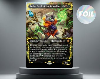 Bello, Bard of the Brambles (0101) Bloomburrow Raised Foil NM - Etsy Sweden