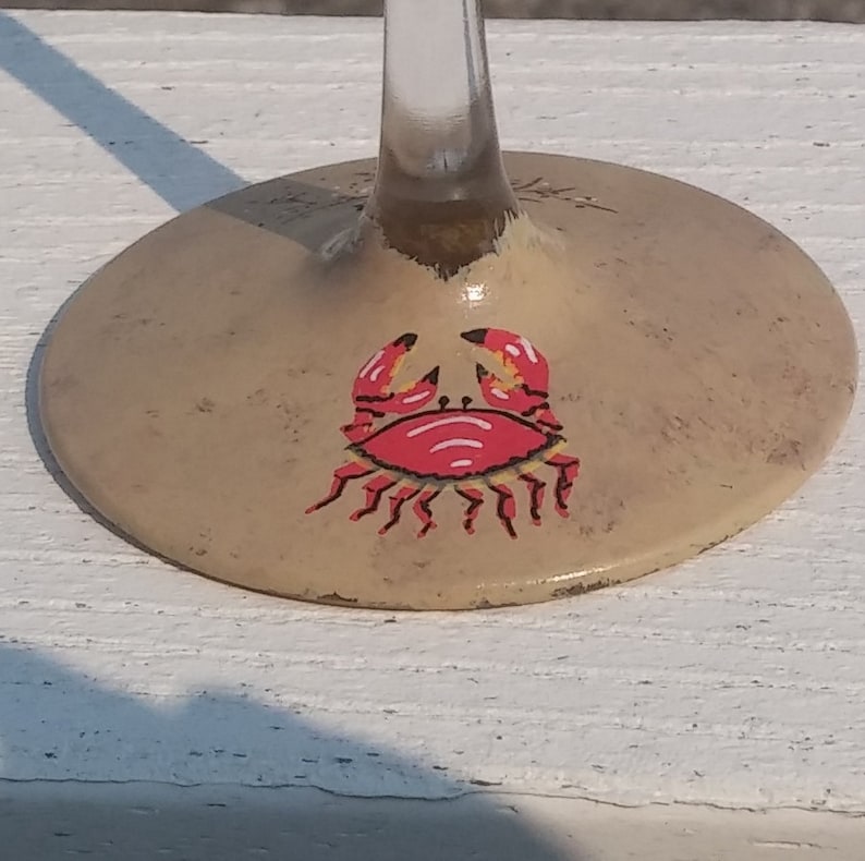 Fish Bowl Hand Painted Wine Glasses. Etsy