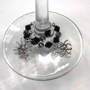 Halloween themed wine glass charms image 2