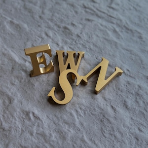 Custom solid brass letters, brushed brass letters, personalized brass letters,metal letters,home décor,3D brass numberwall signs,retro logos