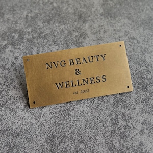 Custom brass nameplates, cast bronze signs,brass plaques,metal door signs,house number plates,suitable for home,building,commercial signage.