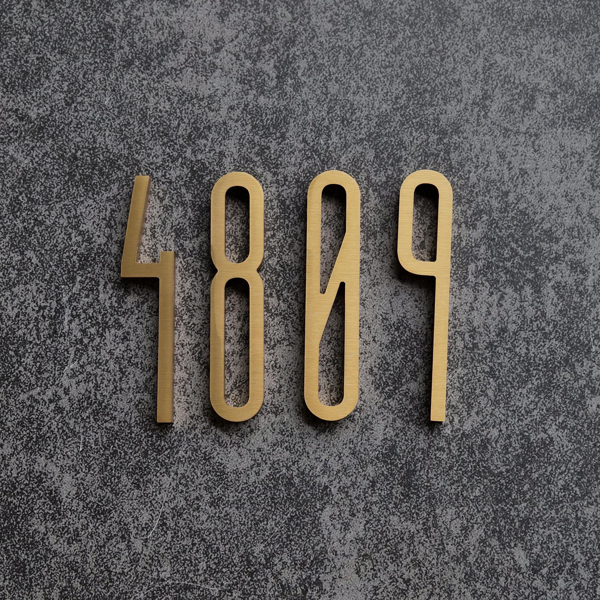 Solid Brass Lettering Custom Solid Brass Letters, Brushed Brass Letters, Personalized Brass ...