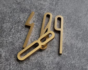 Benutzerdefinierte massive Messingbuchstaben, gebürstete Messingbuchstaben, personalisierte Messingbuchstaben, Metallbuchstaben, Wohnkultur, Messingzahlen, Wandschilder, Vintage-Logos