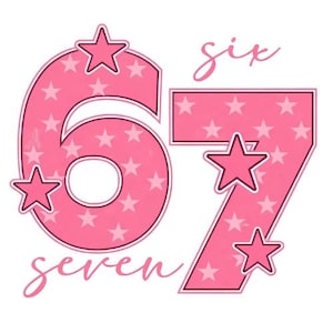 Pink Number Seven - Etsy
