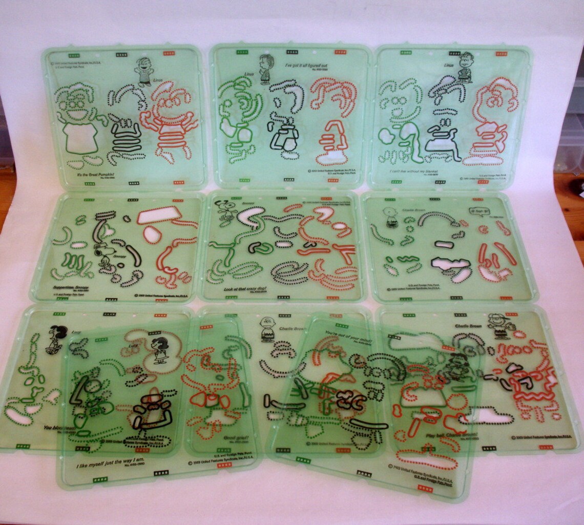 PEANUTS PICTURE MAKER / Vintage Mattel / Stencil / 1970's Etsy