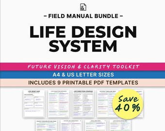 Paquete de Sistema de Diseño de Vida / Planificación del Futuro, Claridad, Propósito (PDF)