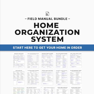 Home Management System Printable | Management Binder | Cleaning Declutter Planner (PDF Download)