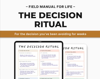 Decision Ritual – A Soft, Calming Printable to Explore Options, Feelings & Choose Your Next Step