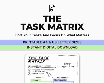 Plantilla de matriz de priorización • El ritual de la matriz de tareas