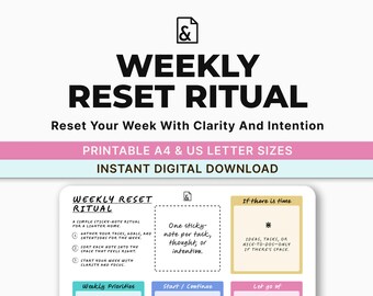 El ritual de reinicio semanal: una estructura suave para un nuevo comienzo