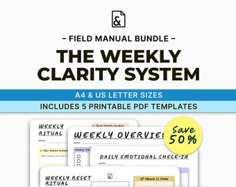 The Weekly Clarity Bundle — Your System for Weekly Structure