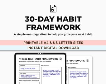 El marco de hábitos de 30 días: un marco minimalista