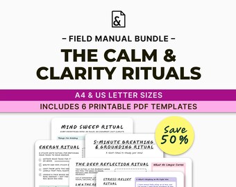 Lugn och klarhet ritualpaketet — Skonsamma verktyg för att lindra stress och rensa ditt sinne