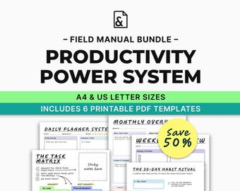 Paquete de productividad • 6 planificadores imprimibles