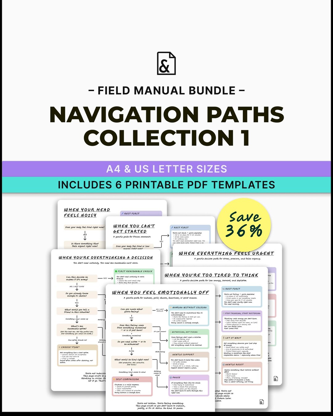 Navigation Path Example Navigation Paths - Overwhelm & Burnout Support Guides (printable PDF ...