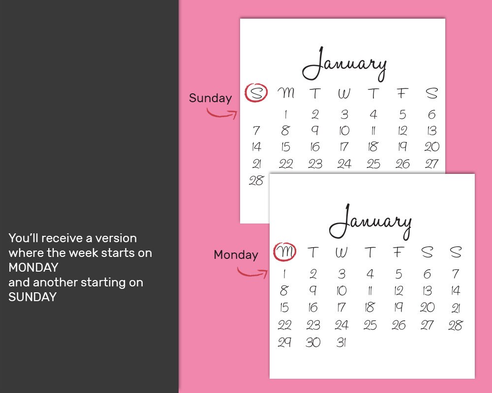 Digital Scrapbooking Kits, 2024 calendar QP-characters 01-(MSG), Calendars, Craftable - Printables, Planner - Journaling