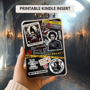 Insert Kindle Thriller | Décoration Liseuse Scène de Crime | Compatible Paperwhite, Basic & Colorsoft | Fichier Imprimable